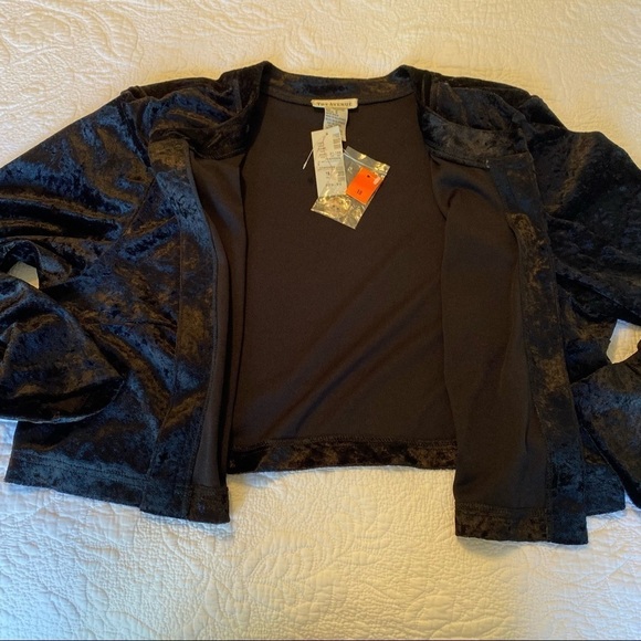 The Avenue Vintage NWT Velvet Black Jacket - 18 - Picture 8 of 11